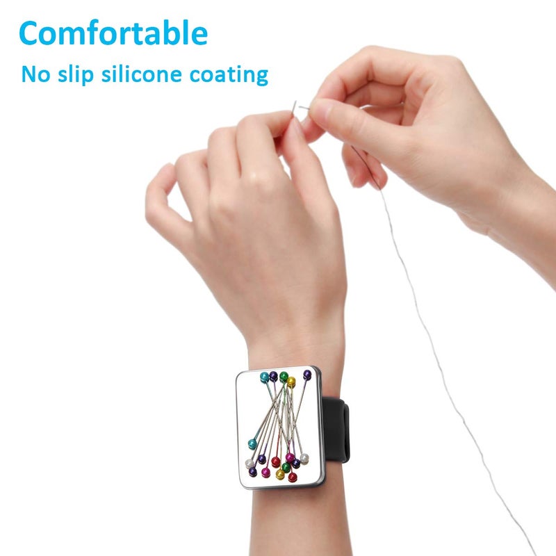 Coitak Magnetic Pin Holder Wrist Band, Magnetic Wrist Sewing Pincushion with Wristband for Sewing, 1 Replacement Wristband - Image 3